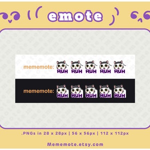 HUH Cat Meme Emote for Twitch, Discord, Youtube, Kick ID0040 - Etsy Canada