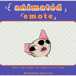 Chihuahua Thinking Dog ANIMATED Emote for Twitch, Discord, YouTube, Kick| ID#A0053