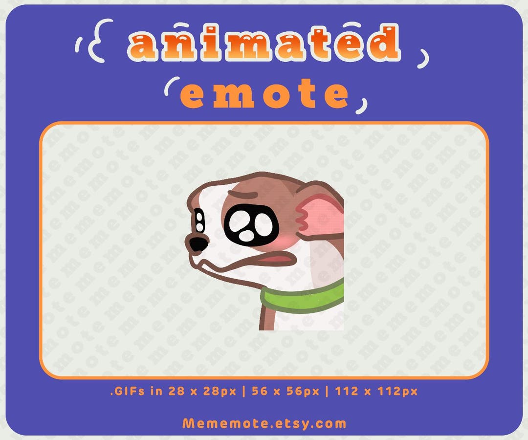Sobbing Dog ANIMATED Emote for Twitch, Discord, Youtube, Kick| ID#A0079 -  Etsy, image size:1080x900