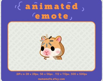Hamster Loading ANIMATED Emote for Twitch, Discord