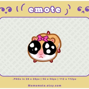 Trauriger Hamster Emote für Twitch, Discord, YouTube, Kick| ID#0084