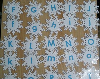 Alphabet Match- Snowflakes