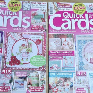 Quick Cards Made Easy- Issues 132/133- Nov 2014/ Christmas 2014