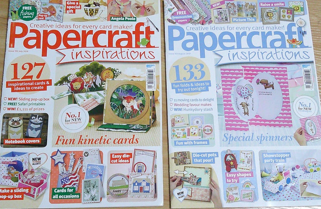 Papercraft Inspirations- Issues 192/193- July 2019 & Aug 2019 - Etsy