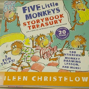 Fünf kleine Äffchen Buch & Bastelbuch