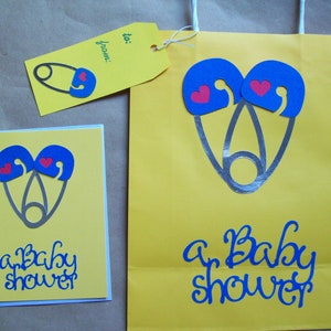 Tas, label en kaart babyveiligheidsspelden