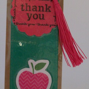Thank You with Apple Bookmark