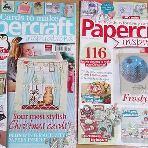 Papercraft Inspirations- Issues 106/185- Dec 2012 & Christmas 2018