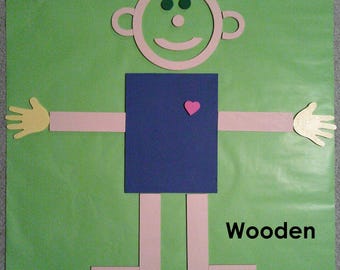 Mat Man- Wood Pieces