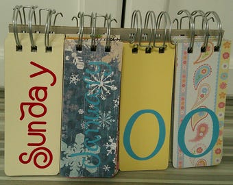 Paisley Flip Calendar