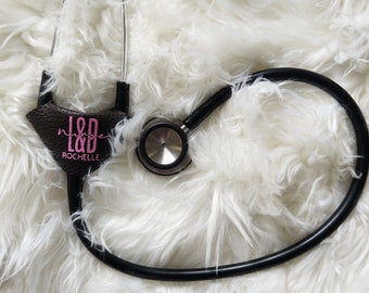 Customized Stethoscope Leather Tag