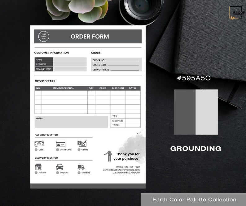 Order Form Editable | Small Business Forms Instant Digital Download ...