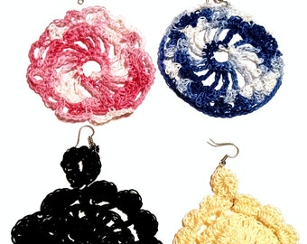 Handmade Crochet Earrings,  Boho Earrings,