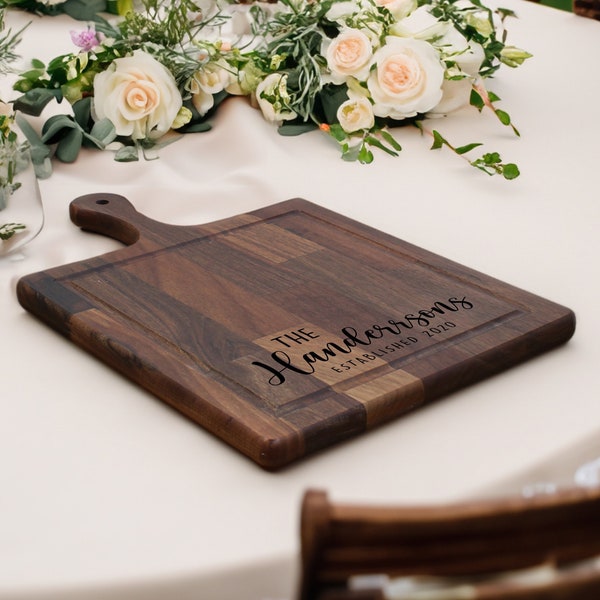 Custom Wedding Gift, Personalized Wedding Gift, Engagement Gift For Couple, Personalized Cutting Board, Wedding Gift, Couple Cutting Board