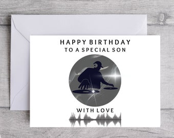 Happy Birthday DJ Decks Card For Special Son DJ With Love Son Card