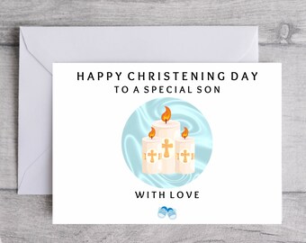 Happy Christening Day Card Christening Day Son Bestie Soulmate Someone Special