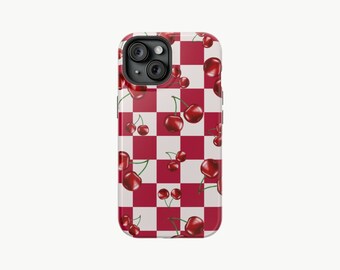 Cherry Red Collage Phone Case Aesthetic Cherry iPhone 15 14 Case