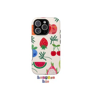 Farmers Market Collage Phone Case Cute Fruit Phone Cover iPhone & Samsung Electronic Accessories iPhone 15 14