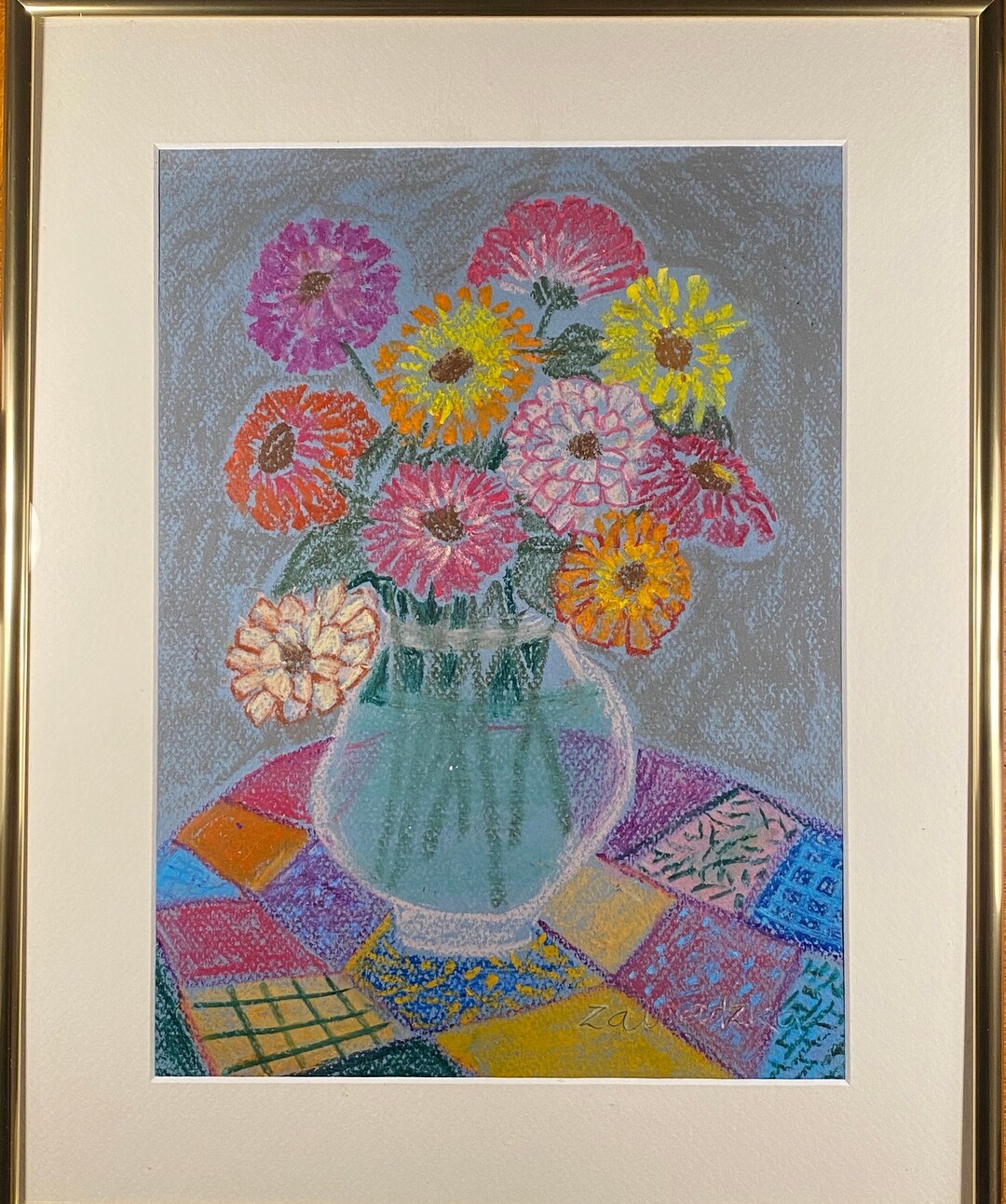 Spring Flowers Vase Etsy