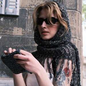 Handmade personalized crochet wallet, evening dress bag, fedora hat & scarf for women AS A SET