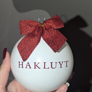 Pre order for Christmas-  Personalized Ornament: Custom Name, Company Logo - corporate gift