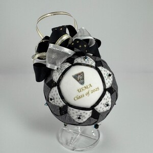 West Point Ornament: Handmade Fabric USMA Class of 2025