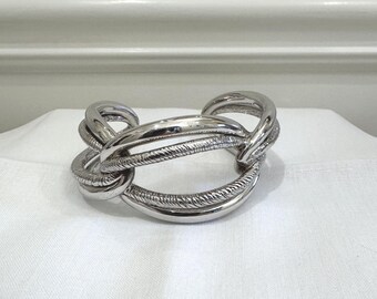 Italian Sterling Silver 925 Cuff Bracelet