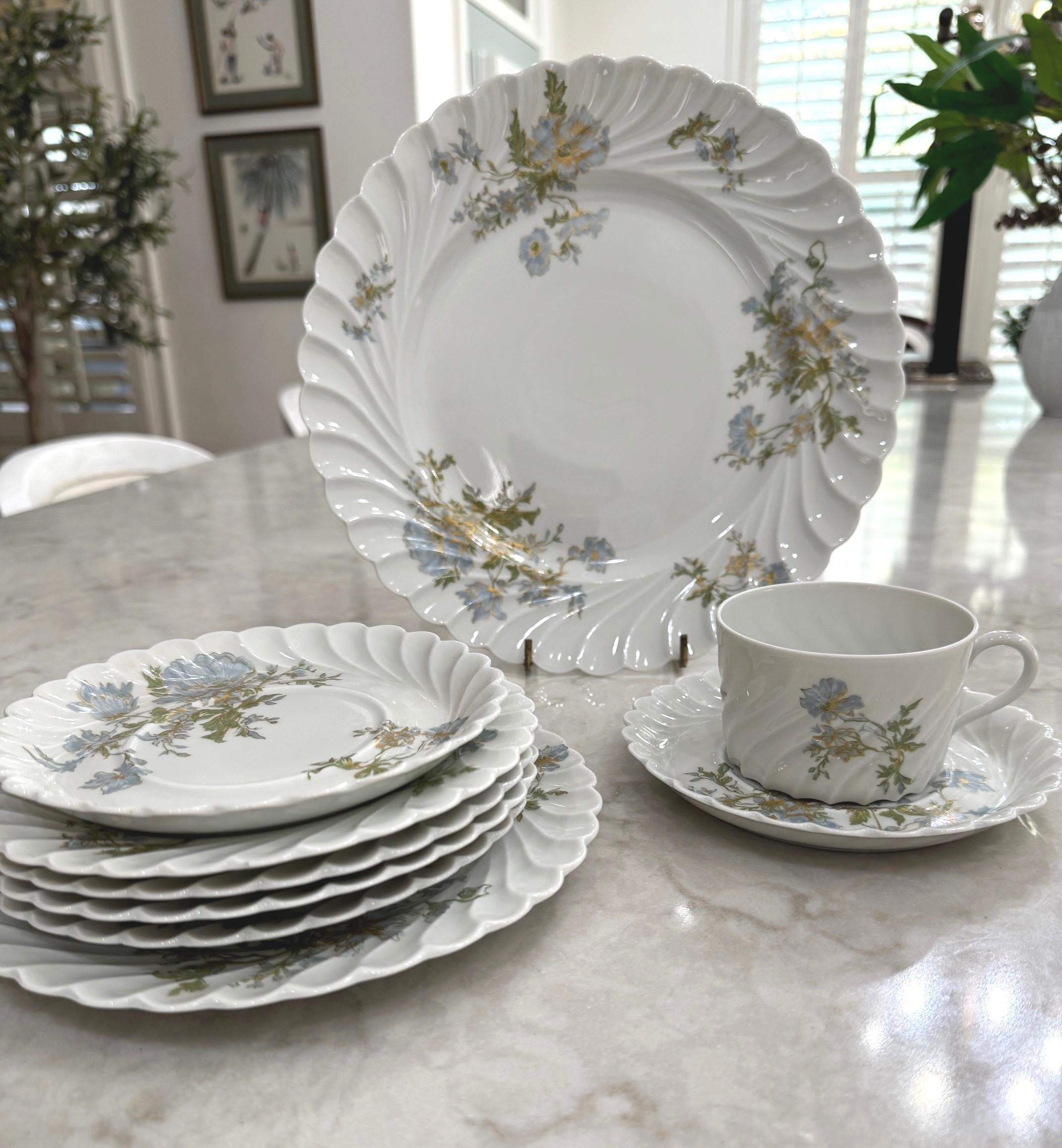 Haviland Blue Flower - Etsy Haviland Blue Flower - Etsy