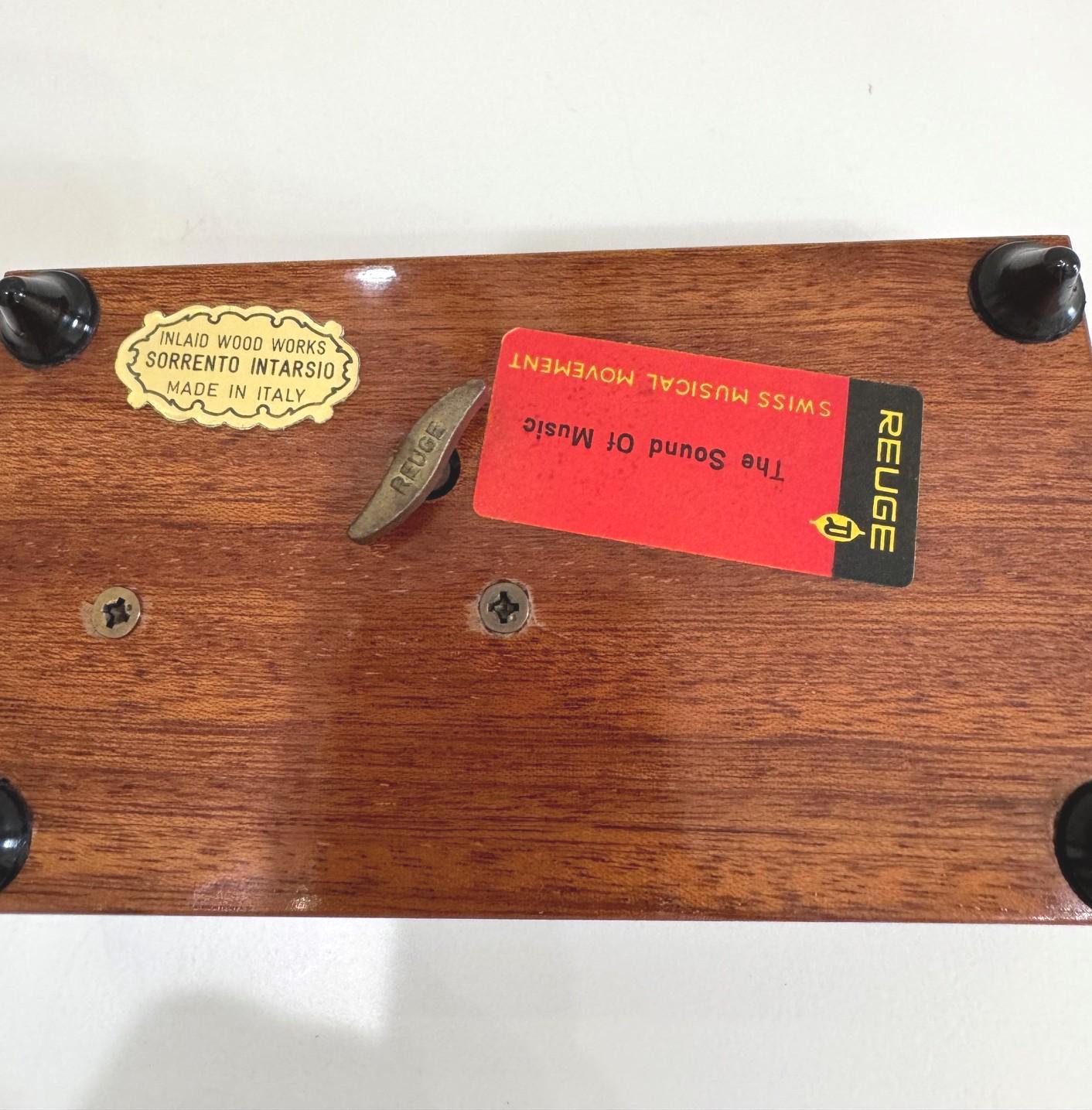 Vintage 1970's Italian Inlaid Wood Works Sorrento Intarsio Trinket