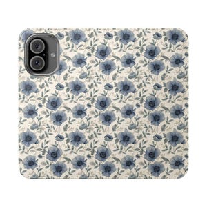 Floral Phone Flip Cases | Stylish Wallet Case for Women | Vintage Design | Gift for Her | Phone Accessory | Mother&#39;s Day Gift