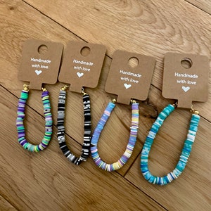 Personalised Clay Bead Bracelets zdjęcie 5