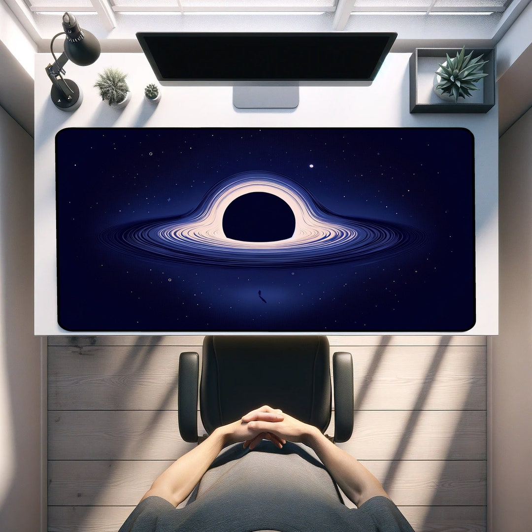 Supermassive Black Hole Desk Mat | Space Office Decor | Cosmic Mousepad ...