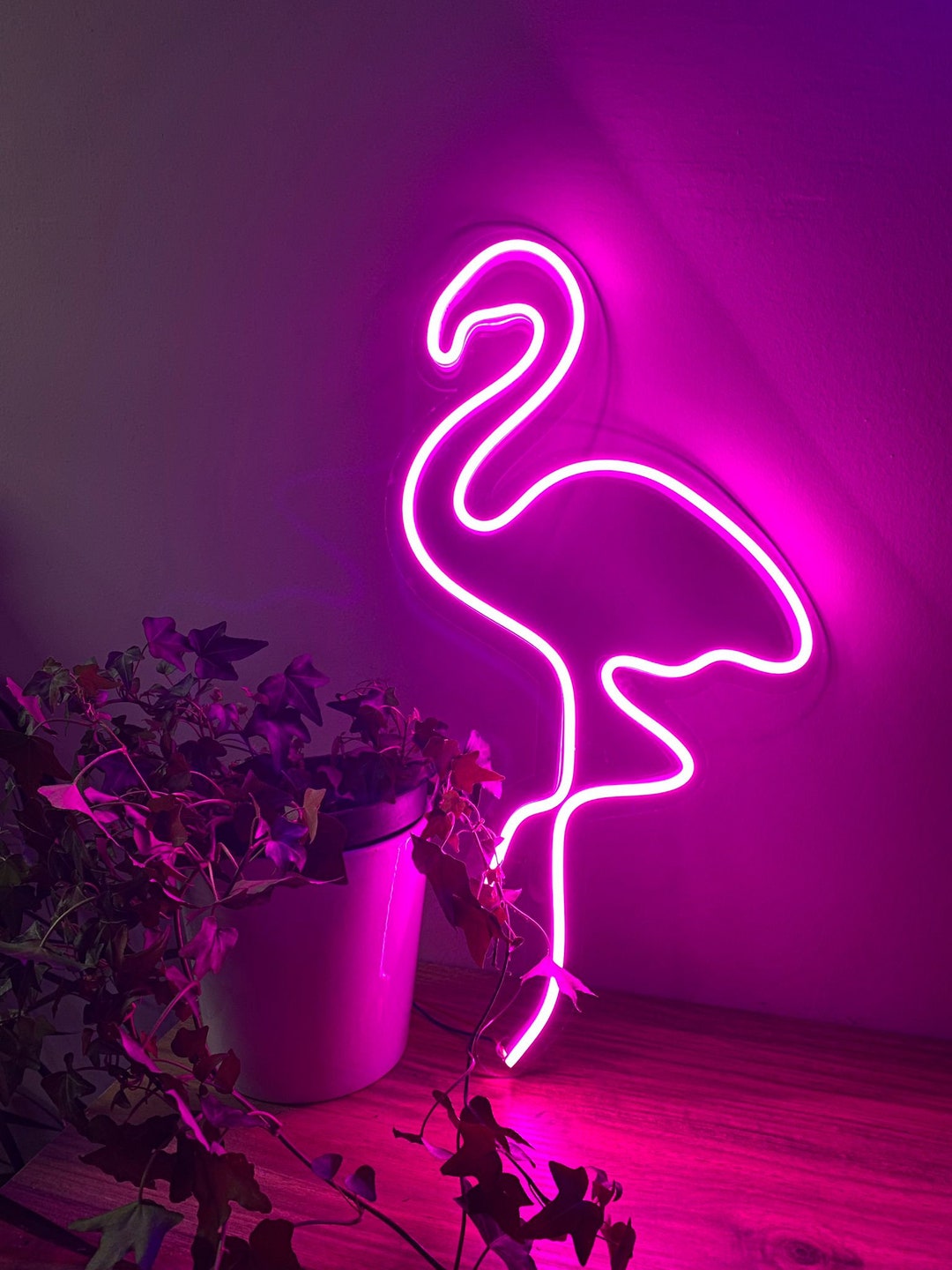 Flamingo Neon Led, Flamingo Wall Sign, Wall Decor Flamingo Gift