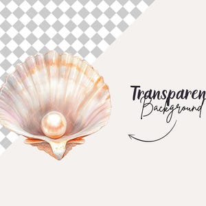 Puede incluir: Una perla dentro de una concha con un acabado iridiscente blanco, rosa y naranja. La concha est&aacute; abierta y la perla es visible en el centro.