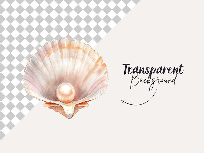 Puede incluir: Una perla dentro de una concha con un acabado iridiscente blanco, rosa y naranja. La concha est&aacute; abierta y la perla es visible en el centro.