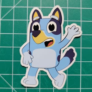 Blauer Heeler Hund - Handgemachter wasserfester Vinyl-Aufkleber