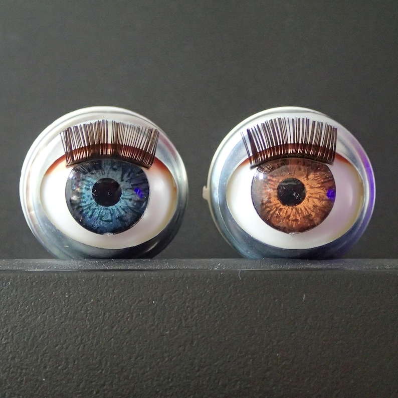 10 Large Size 20 Blinking Sleeping Open Close Doll Eyes With Lashes - 6 ...