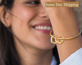 Personalized Name Bracelet • Dainty Layering Bracelet • Custom Name Jewelry • Perfect Gift for Mom • Gold Bracelet, Gift For Her, BM5667