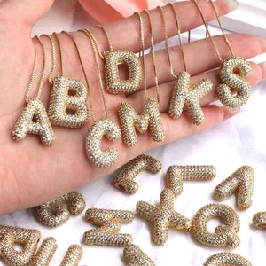 Bubble letter tennis chain best sale