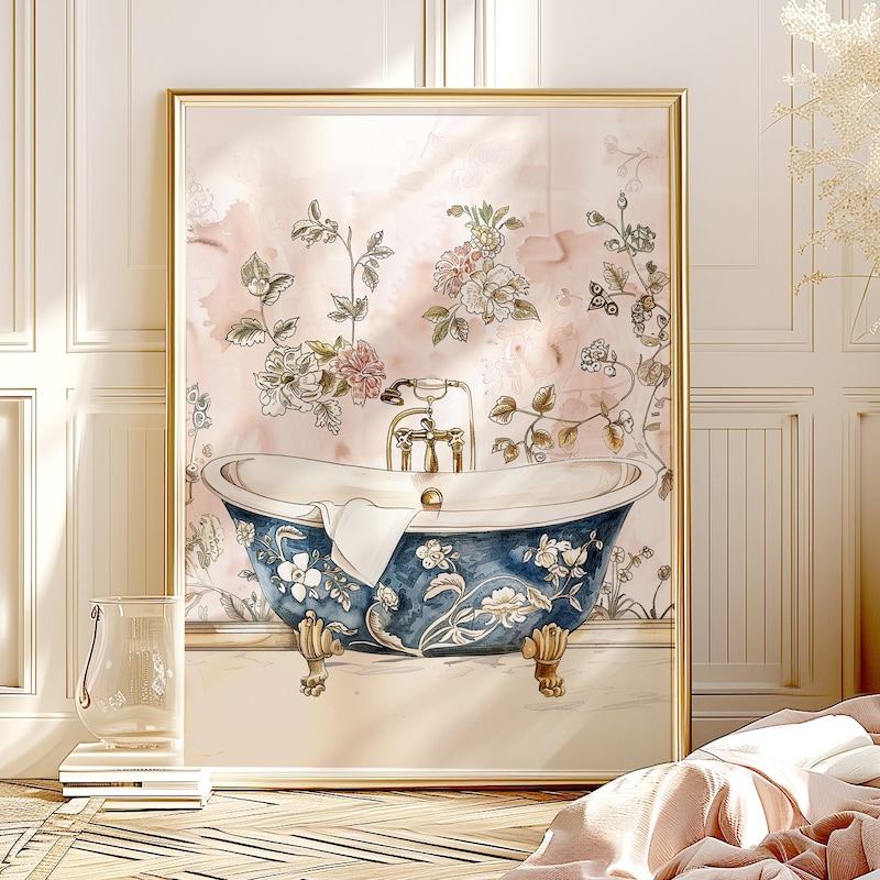 Vintage Bathroom Art - Etsy