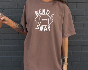 Comfort Colors® Bend And Snap Shirt, Football T-Shirt, Football Season Shirt, Football Mom Tee, Football Gifts, Game Day Shirt