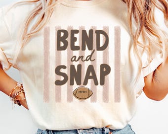 Comfort Colors® Bend And Snap Shirt, Football T-Shirt, Football Season Shirt, Football Mom Tee, Football Gifts, Game Day Shirt