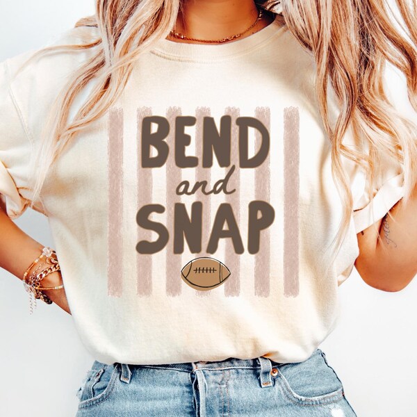 Comfort Colors® Bend And Snap Shirt, Football T-Shirt, Football Season Shirt, Football Mom Tee, Football Gifts, Game Day Shirt