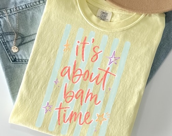 Comfort Colors® It's About Bam Time Mahjong Shirt, Funny Mahj Tee, Mahjong Social Club, Mahjong Lover Gift, Crak Dot Bam, Game Night T-Shirt