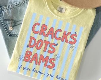 Comfort Colors® Cracks Dots Bams Mahjong Shirt, Funny Mahj Tee, Mahjong Social Club, Mahjong Lover Gift, Crak Dot Bam, Game Night T-Shirt