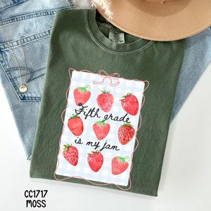 Comfort Colors® Fifth Grade Teacher Shirt, Custom 5th Grade Tee, Back to School Teacher Gift, First Day School Shirt, Teacher Appreciation