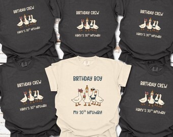 Comfort Colors® Custom Silly Goose Tees, One Silly Goose Birthday TShirt, Funny Birthday Tee, Birthday Gift, Group Bday Tee, Bday Sweatshirt