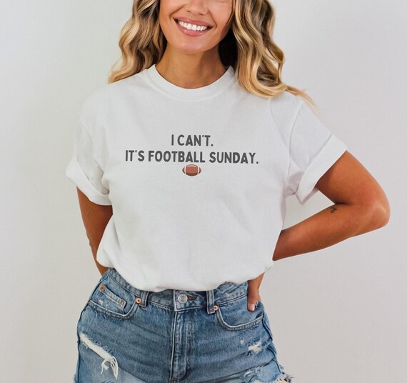 Football Sunday T-Shirt, Unisex Comfort Colors® Tee, Fall Football Season Shirt, Funny Game Day Apparel Football Shirt Football Lovers Shirt