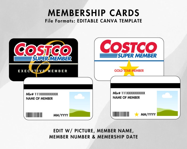 Costco Party Pack Premium Invites, Custom Price Signs, Welcome Sign, Dept Signs, Food Court, Trivia, Member of the Month, Name Tag Badges image 7