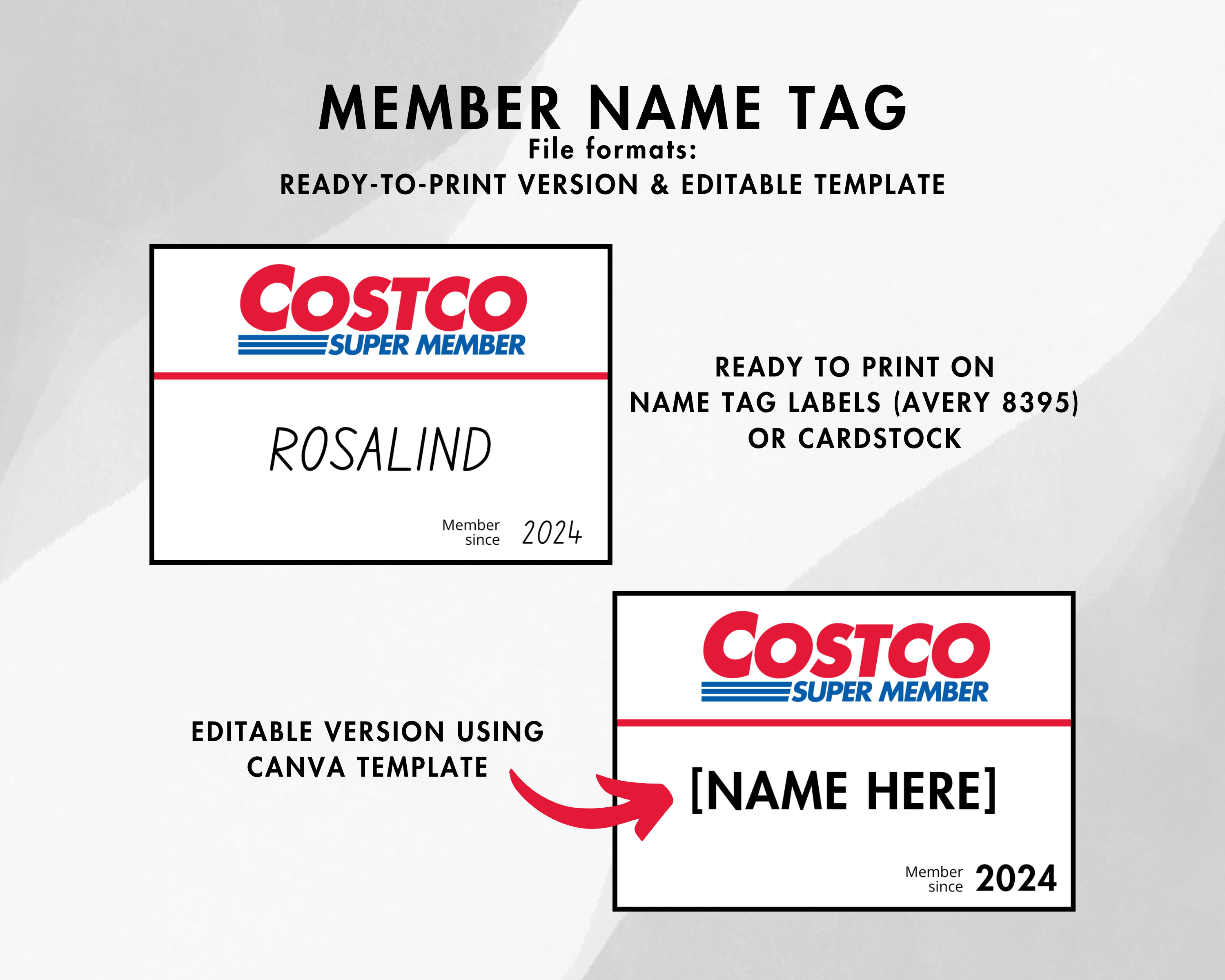 Costco Party Pack Essentials Customizable Price Signs, to the Costco Party Pack Essentials Customizable Price Signs, to the